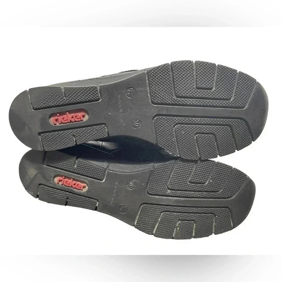 Rieker Glucksburg Velcro Black Brown Shoes  Size 39/8.5 - Picture 8 of 10
